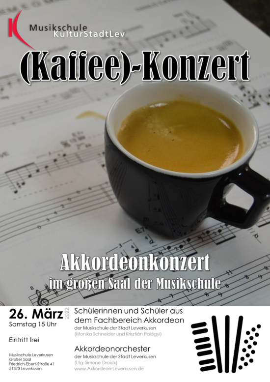 Plakat Kaffeekonzert 2022